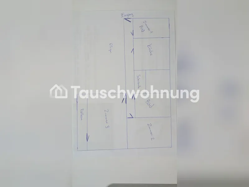Tauschwohnung: Bieten 2,5 Zimmer in Britz NK gegen 2,5+ (unter 1.000€) — photo 1